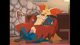 Delphox fucked by Lucario Vigla