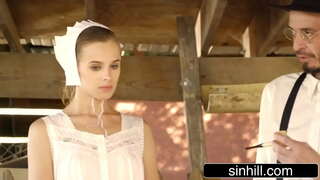 Foarte Sexy Amish Babe Încearcă Anal Cu Pula Mare, Străin