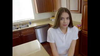 Merch ysgol yn cael Fucked ac Yn Dod i mewn