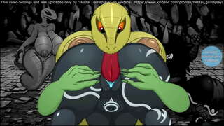 ���ৈত্য, মেয়ে, পায়, পায়ু, fucked দ্বারা সাপ PORN খেলা